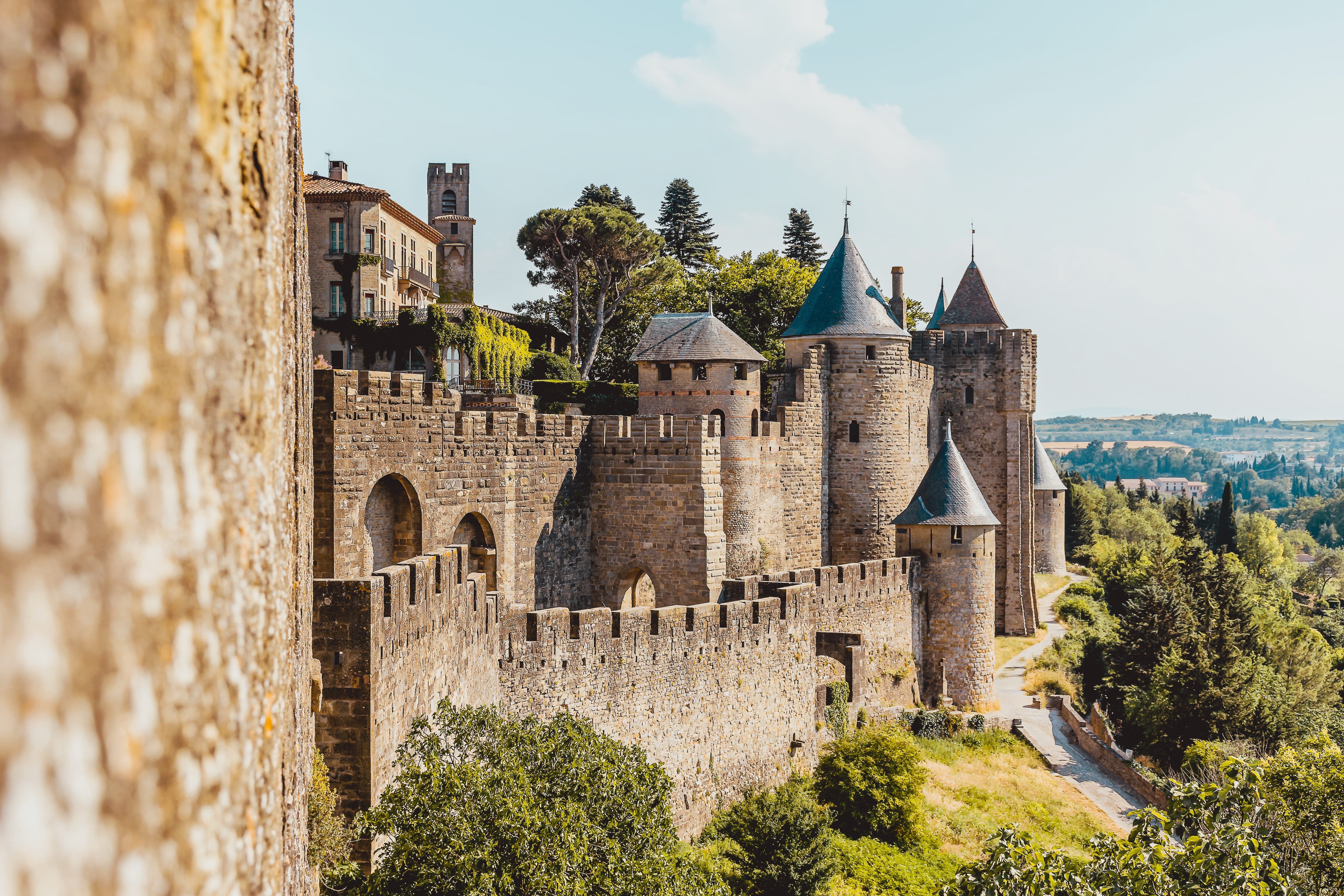 carcassonne castle side